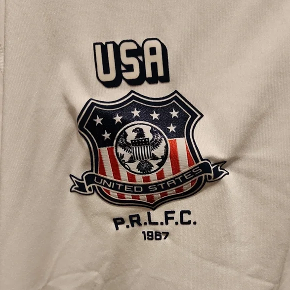 Ralph Lauren White Jersey with Blue and Red Details - Picture 4 of 10